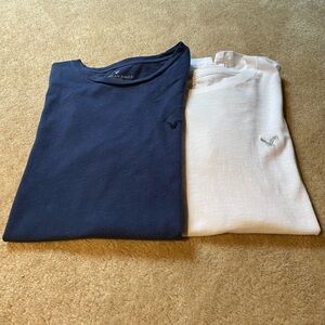 American Eagle Men’s Basic Tee Bundle -navy blue & white